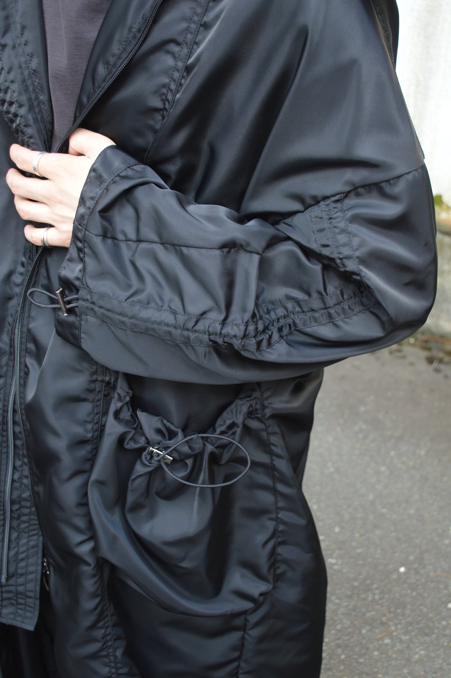 UJOH W ZIP Hood Coat