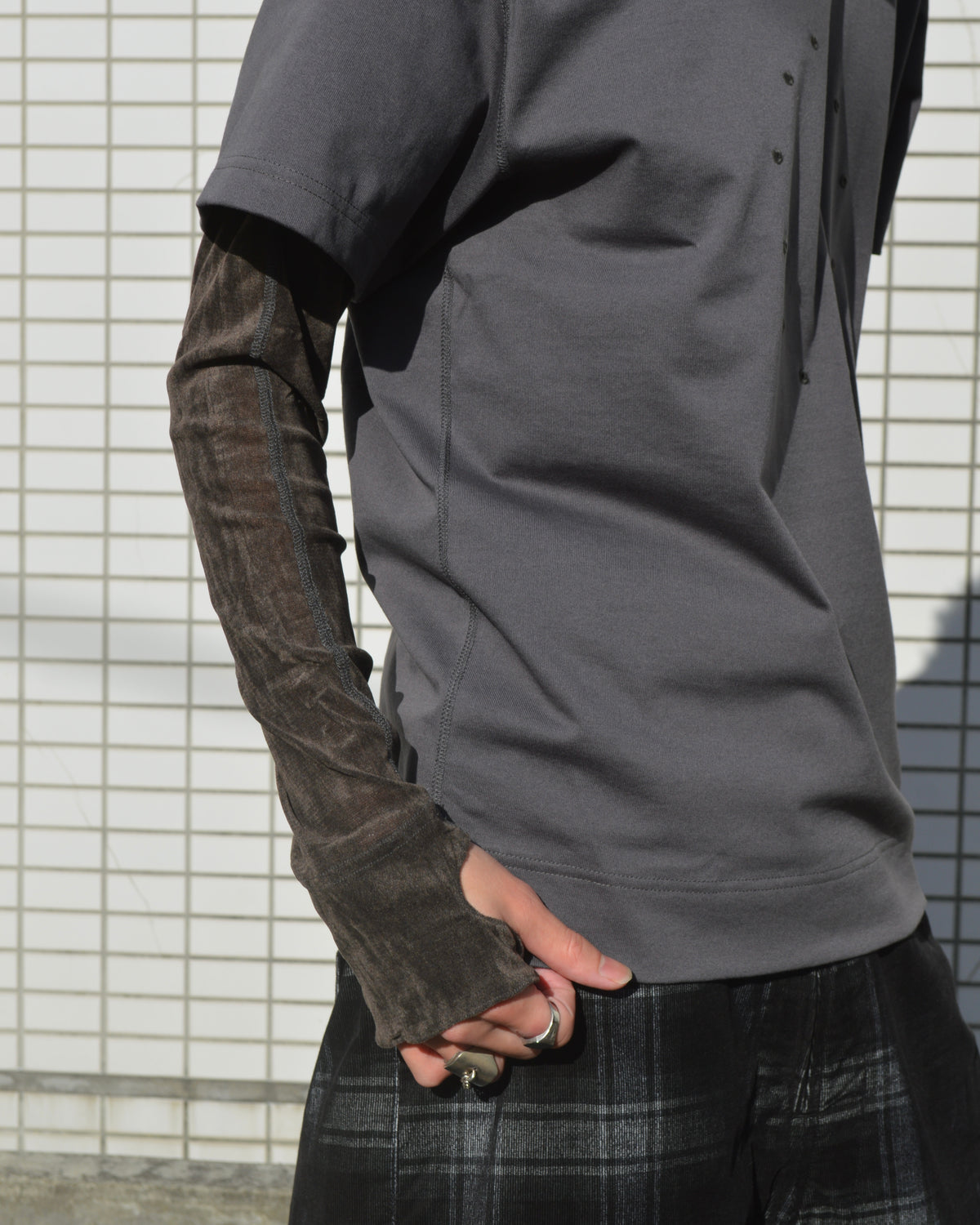 JIAN YE CIRCLE FANGSAI LAYERED TEE