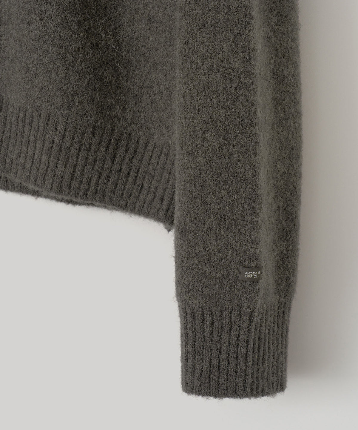 ANOTHER OFFICE Current Alpaca Roundneck Cardigan