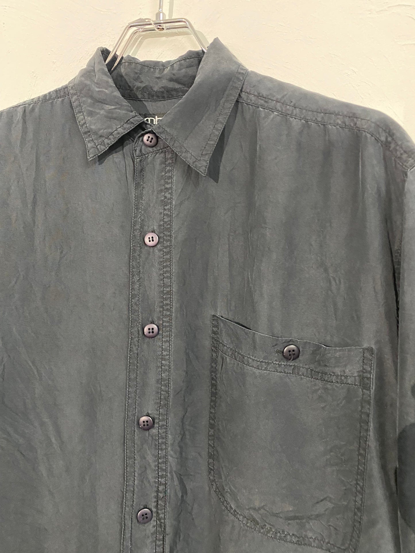 ambre gris h/s silk shirt