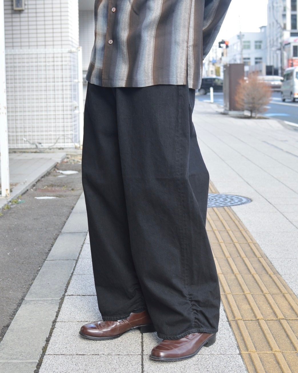 refomed FRESH MAN DENIM WIDE PANTS"BK"