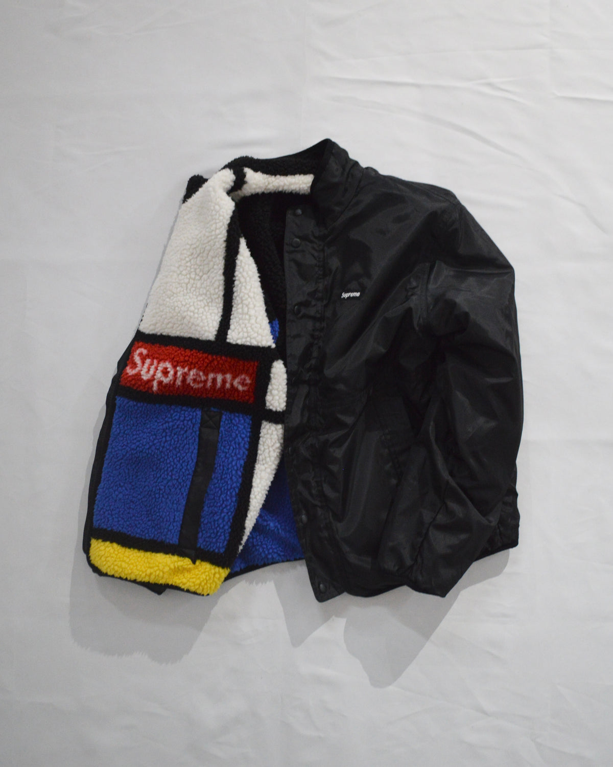 Supreme reversible fleece jacket