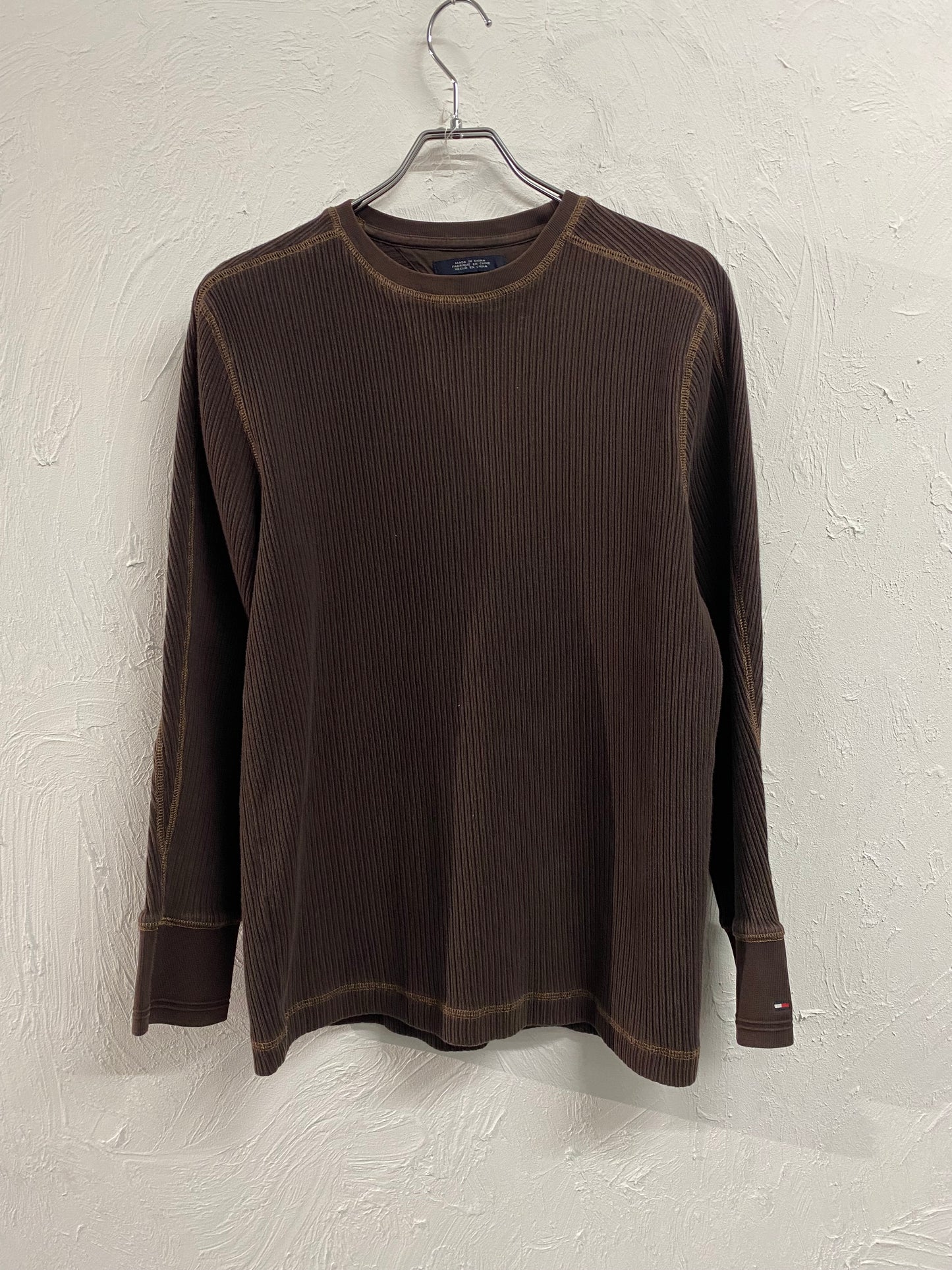 TOMMY HILFIGER stitch cotton knit