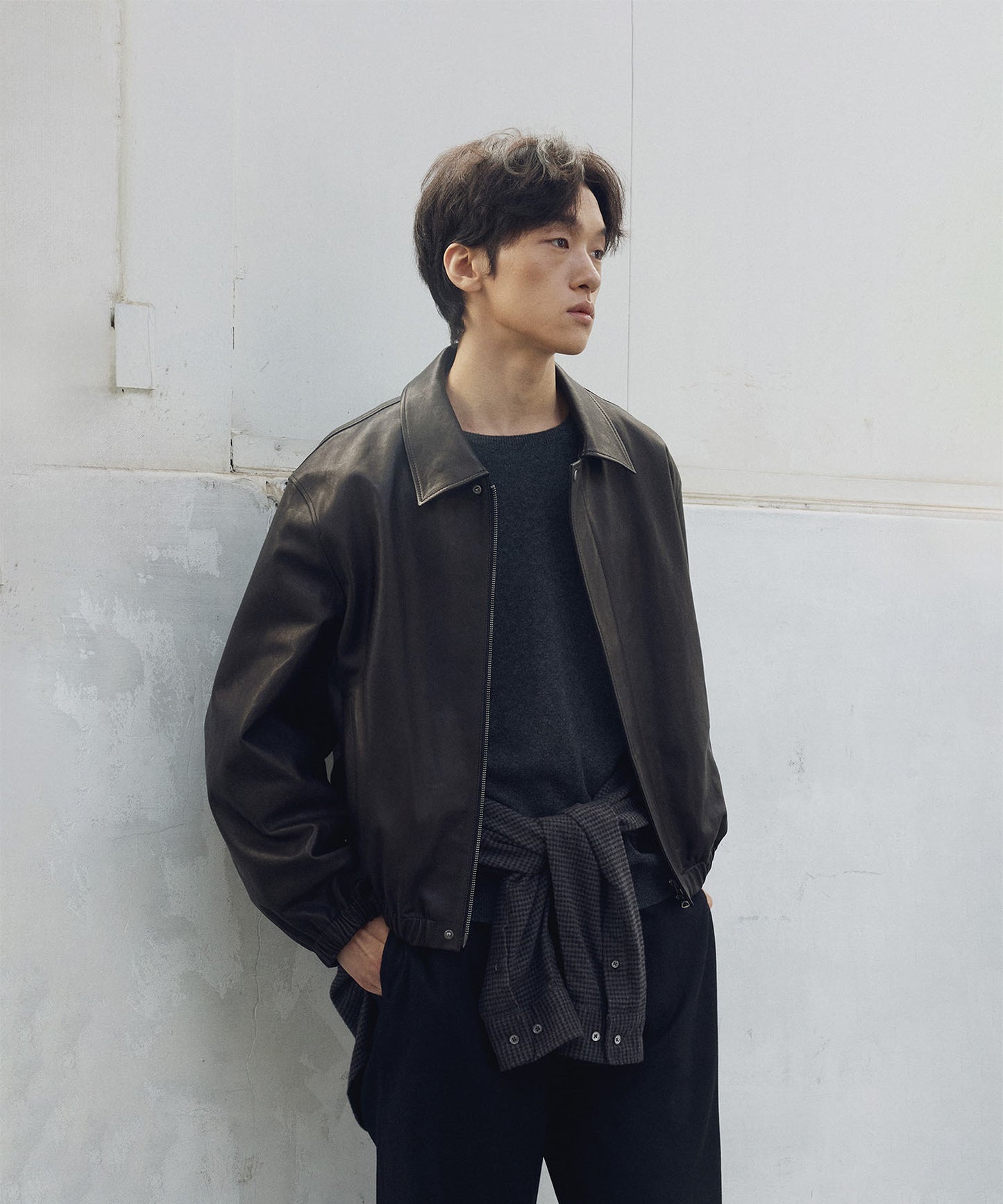 ANOTHER OFFICE Huge Lambskin Blouson