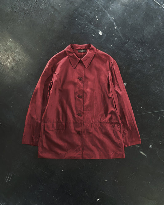 90s ETRO silk shirt jacket