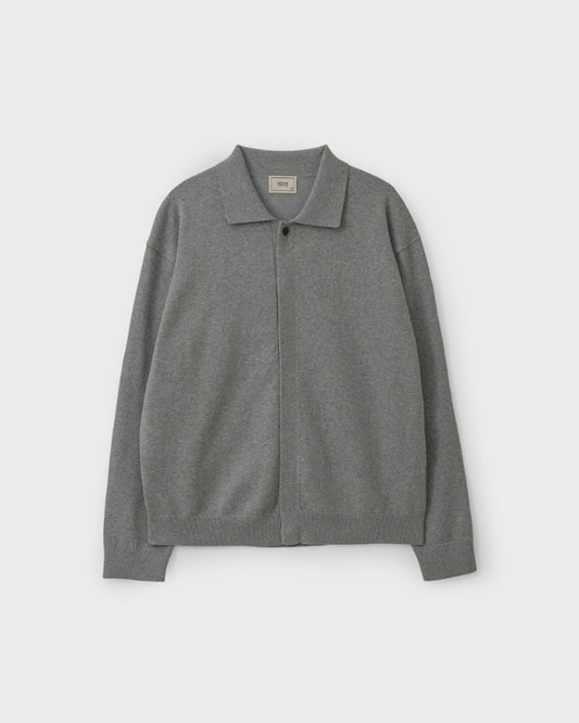 ANOTHER OFFICE Hidden Button Collar Cardigan