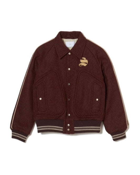 WOOL MELTON STADIUM JACKET