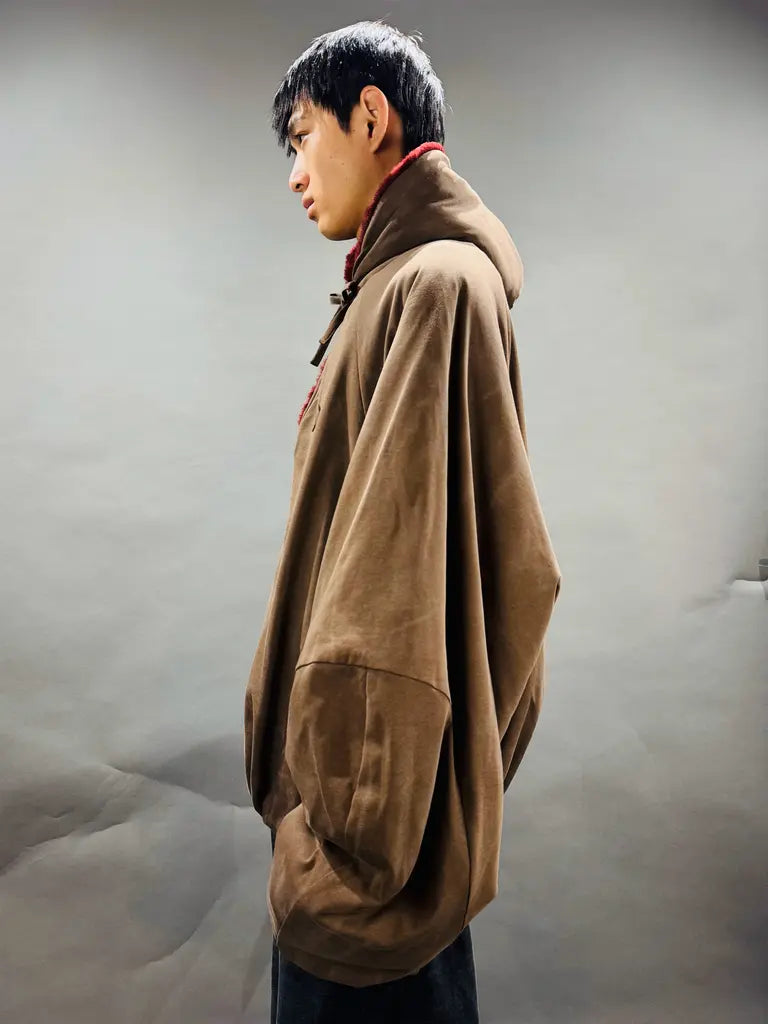 SYUMAN. REVERSIBLE HOODIE / BROWN WINE