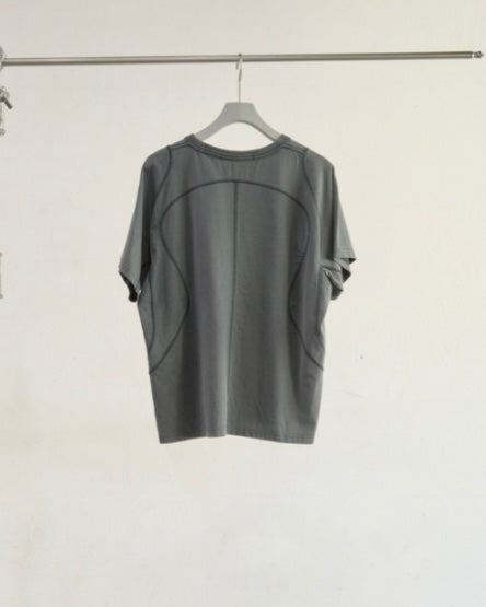 NVRFRGT PANELLED HALF SLEEVE T-SHIRT