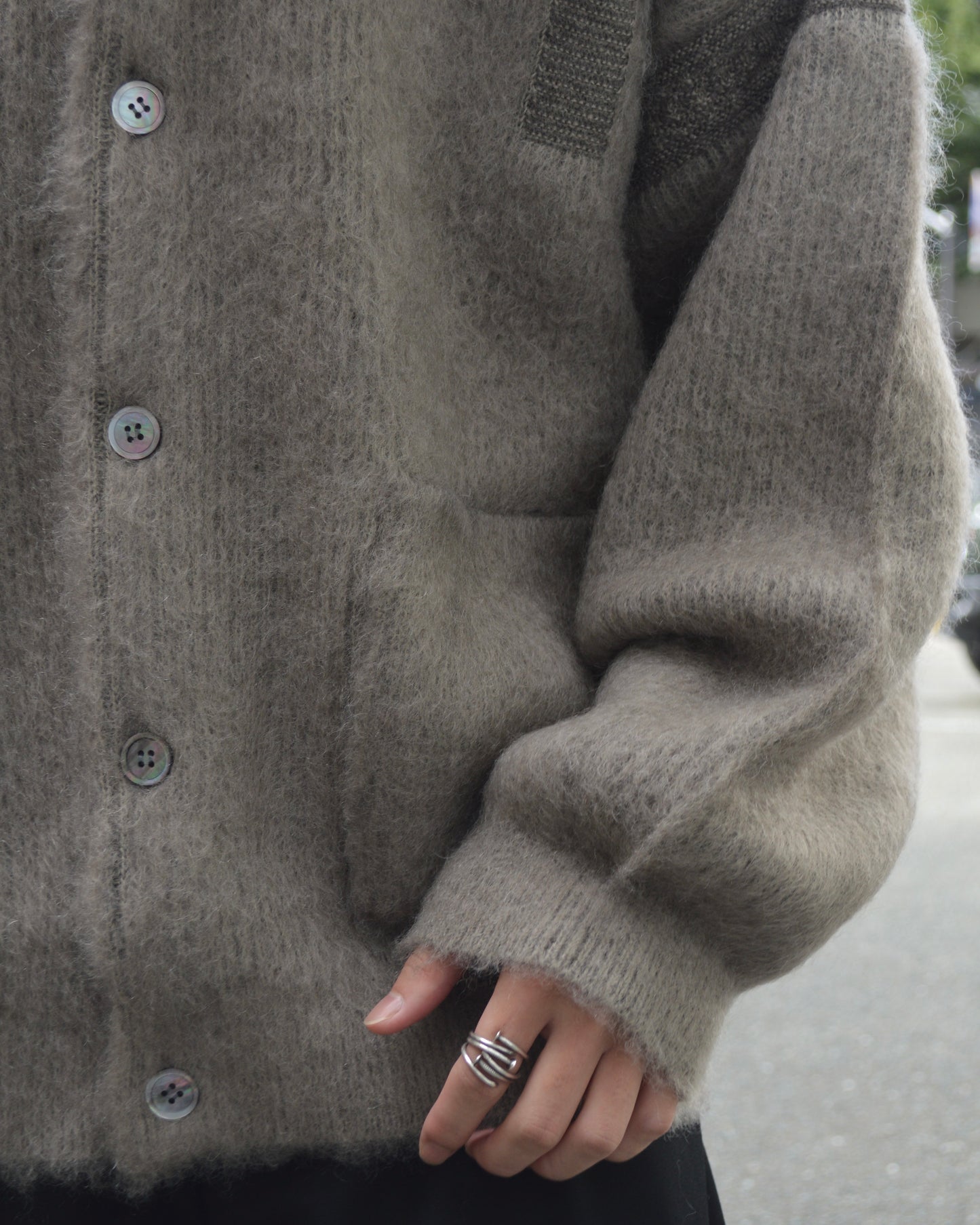 Akane mohair Cardigan BEIGE