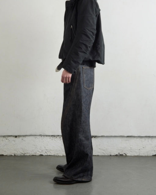 NVRFRGT 3D TWISTED WIDE LEG JEANS