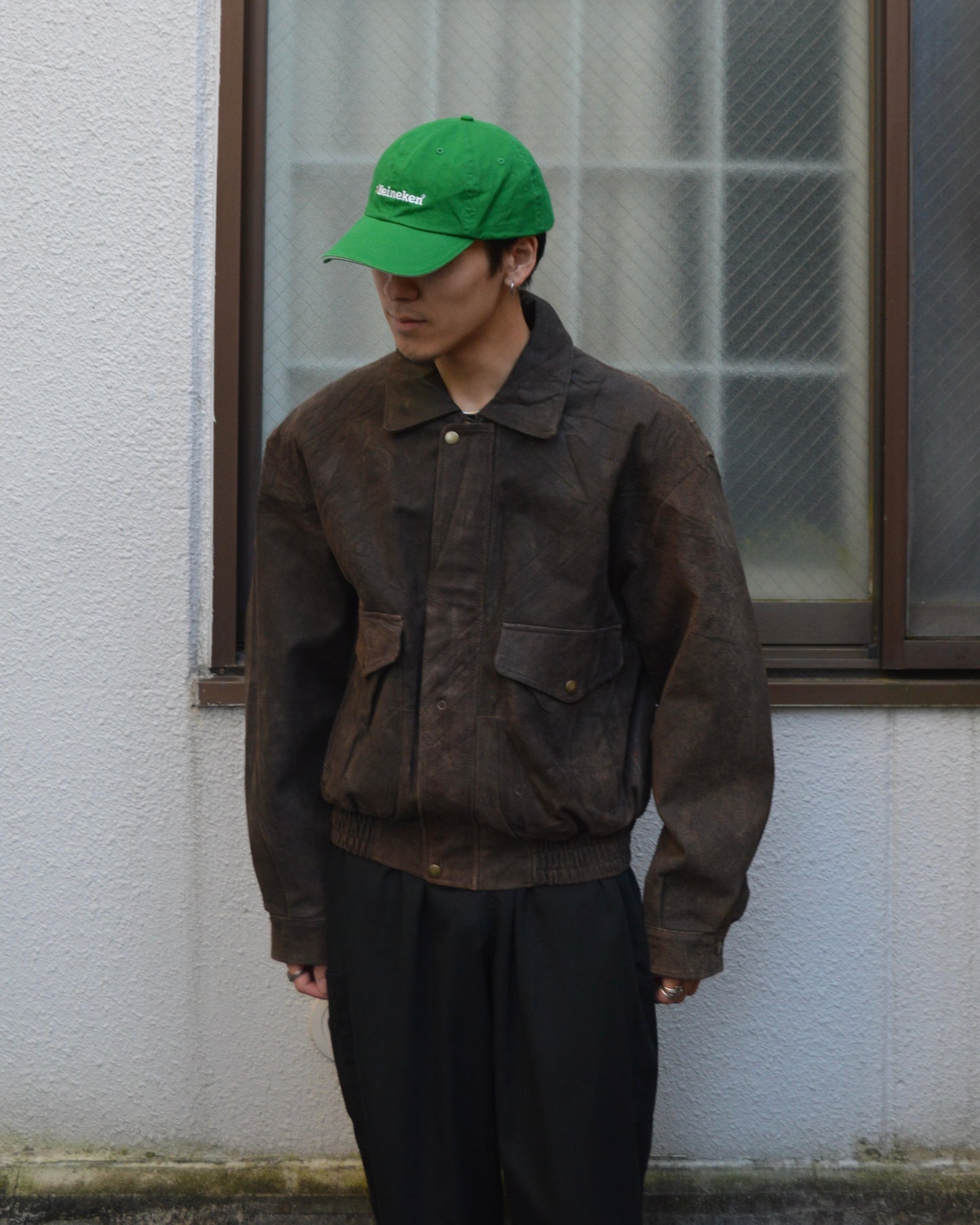 90s FIELDMASTER leather blouson