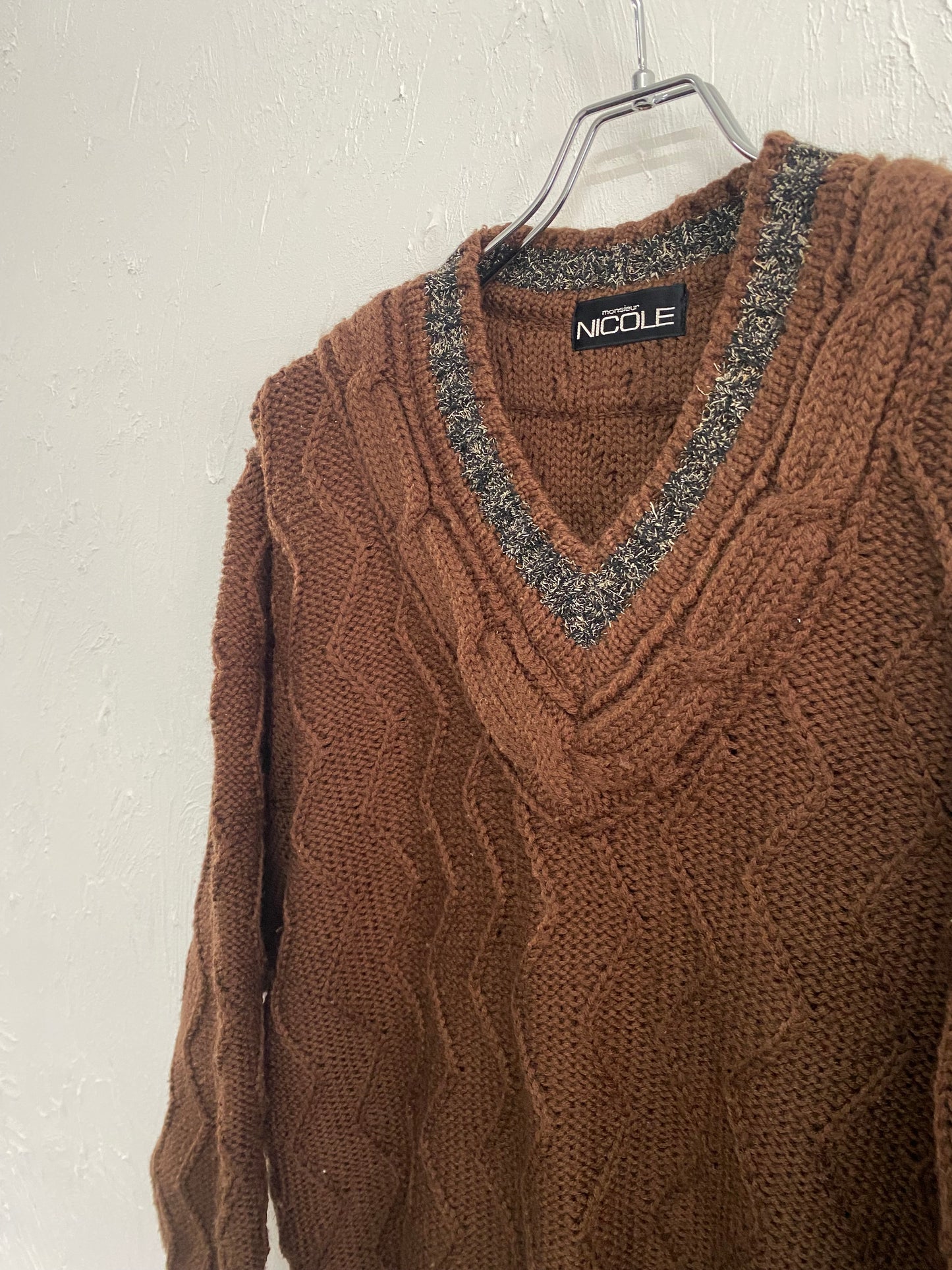 NICOLE V-neck wool knit