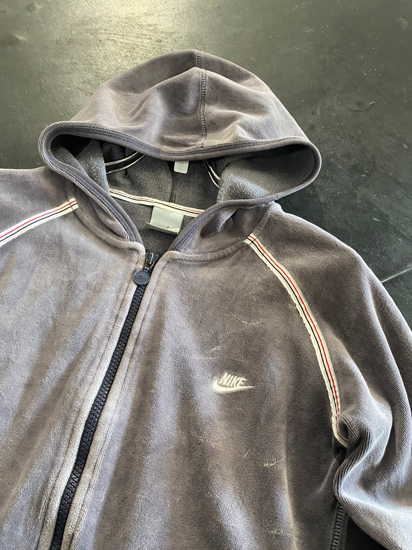 NIKE velours zip hoodie