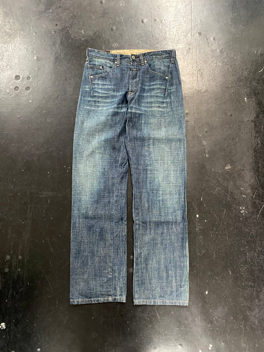 00s MARITHE FRANCOIS GIRBAUD design pocket denim pants