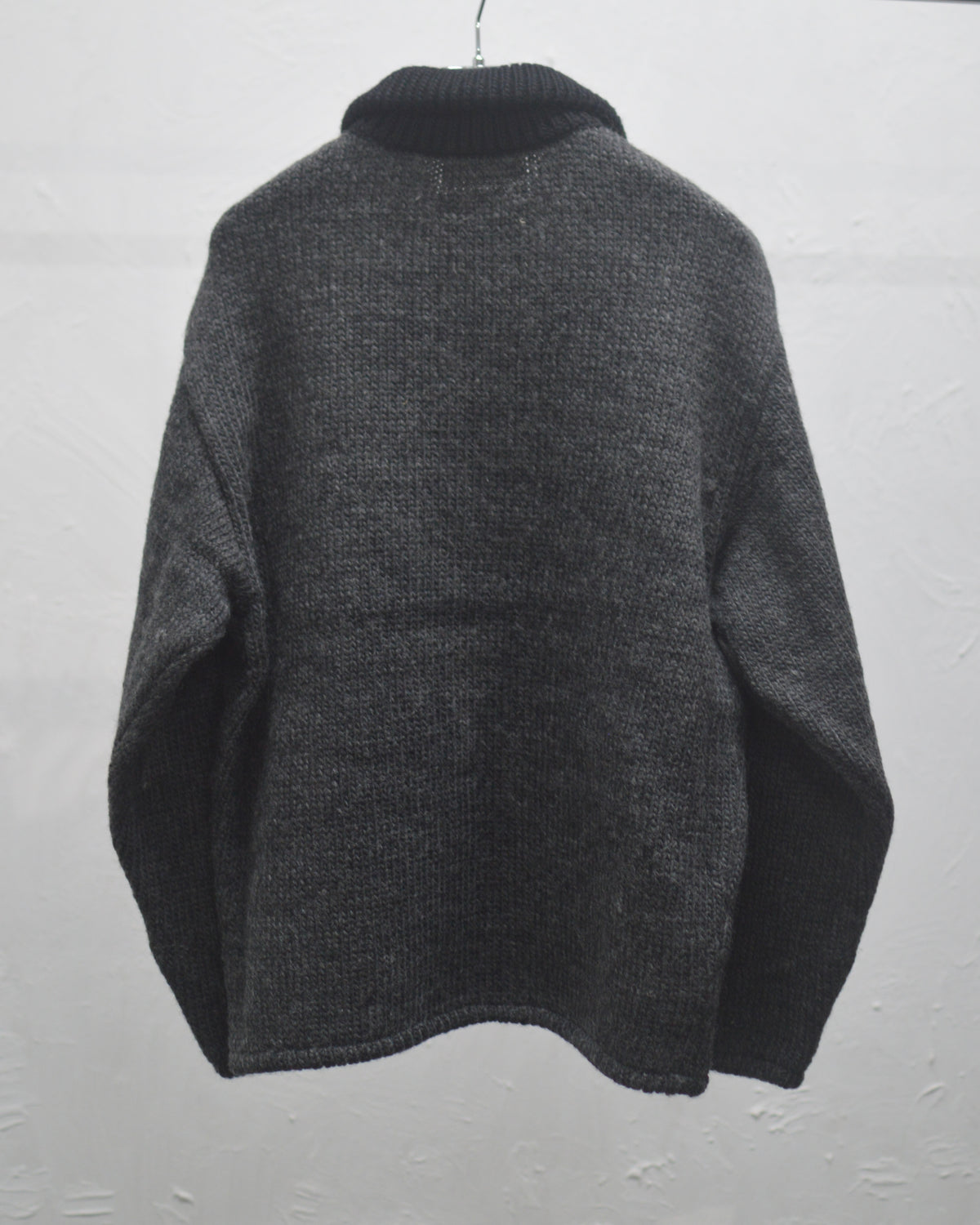 RICE NINE TEN HOME MADE KNITTING DETROIT JACKET  DARK GRAY