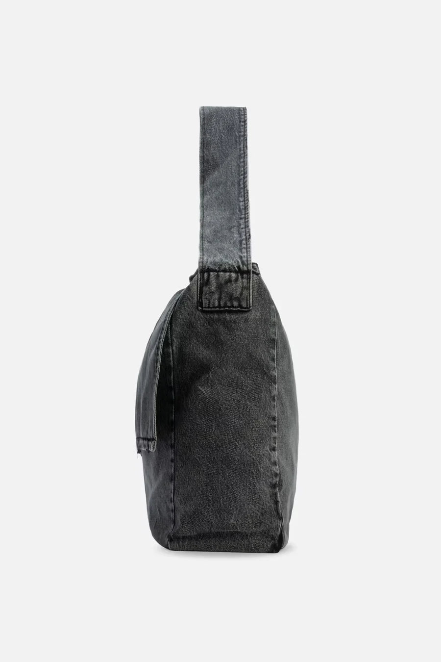 CODA BLACK ACID WASH DENIM CROSS BODY BAG