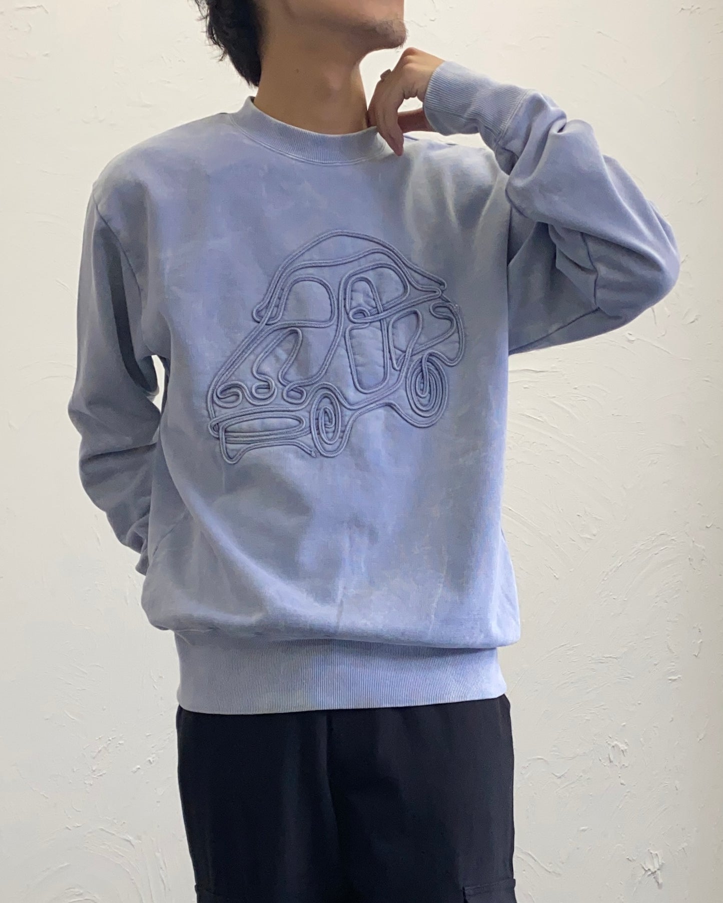 fluss / old car sweat shirts (purple)