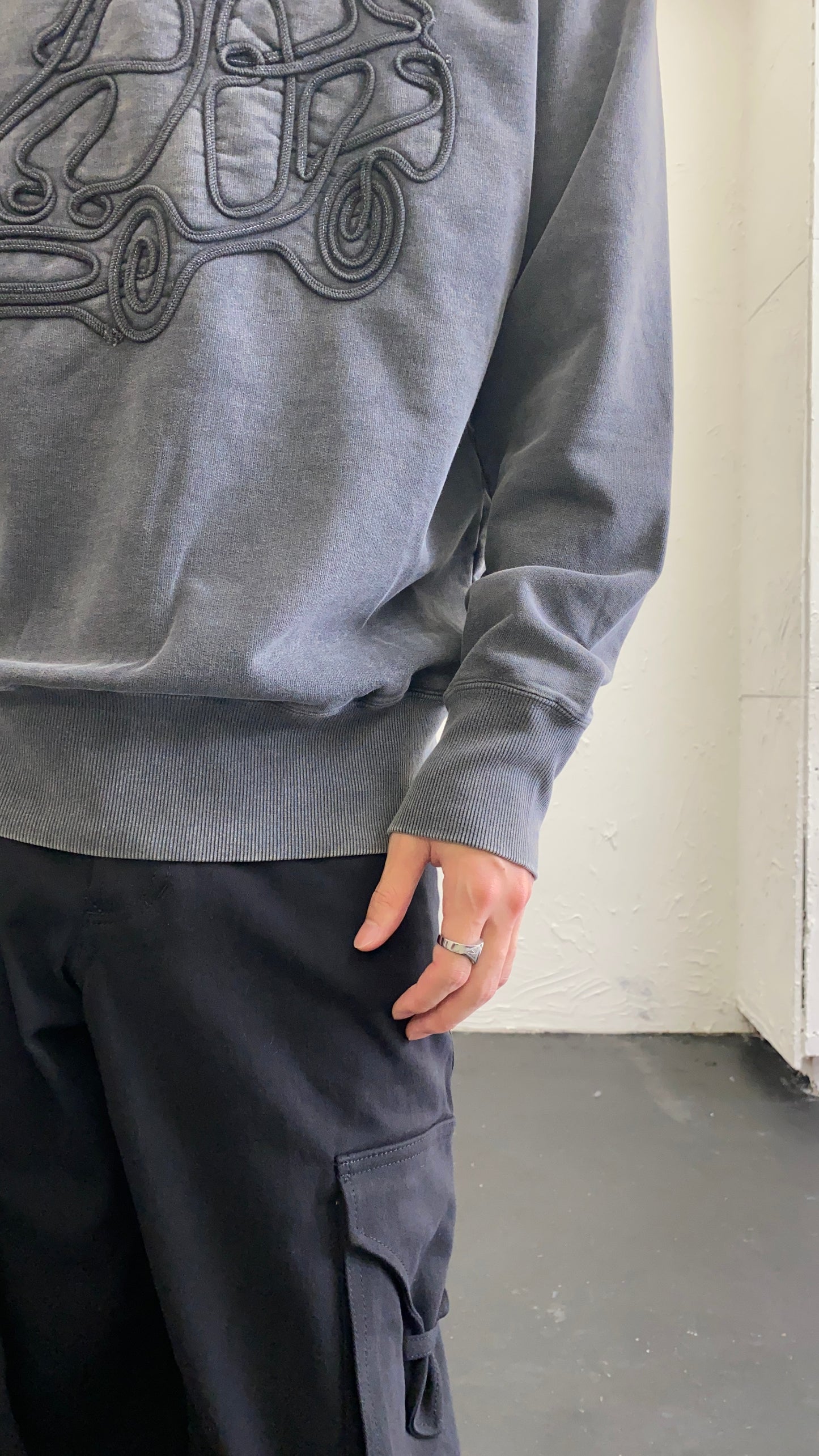 fluss / old car sweat shirts (grey)