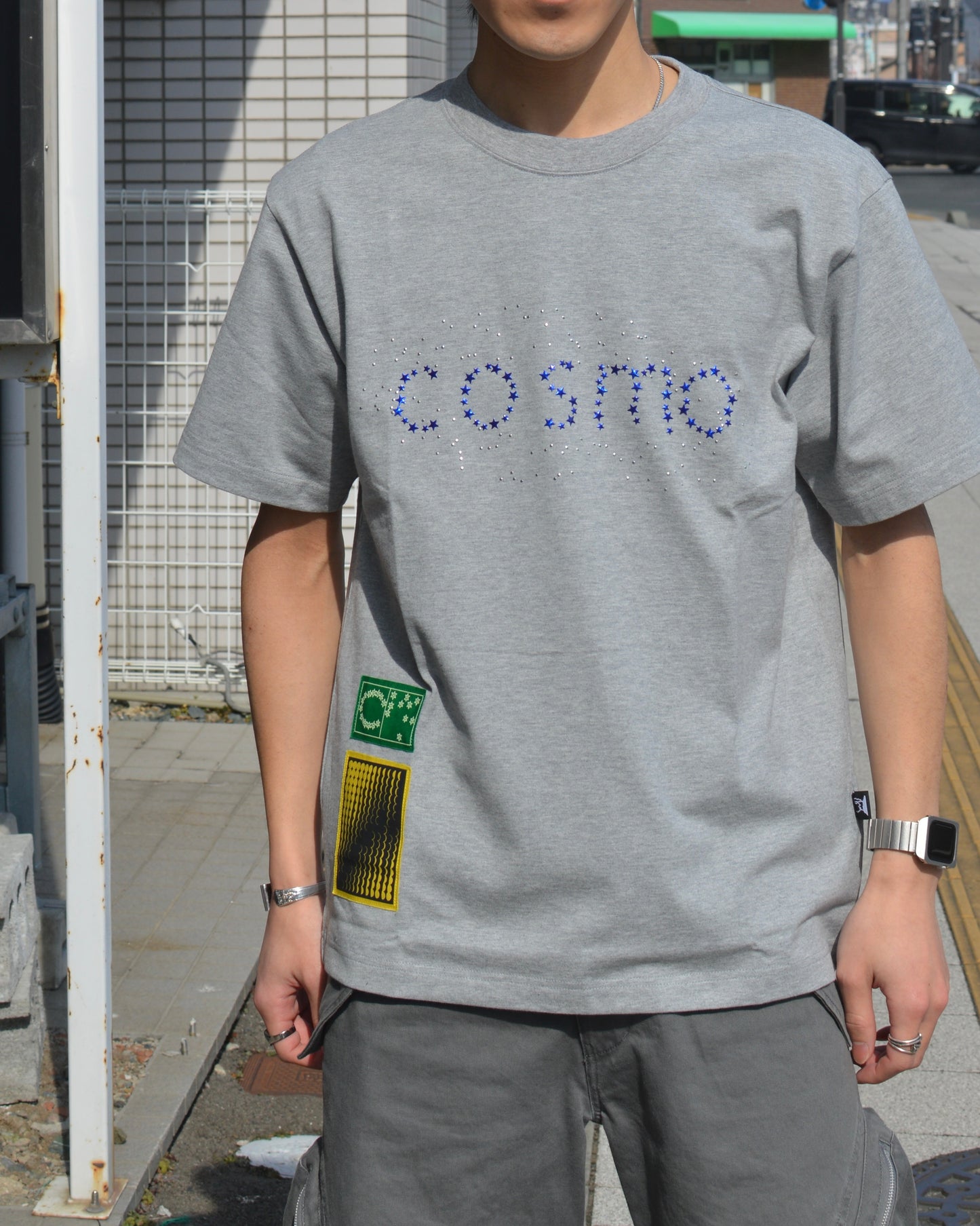 fluss cosmo T-shirt grey