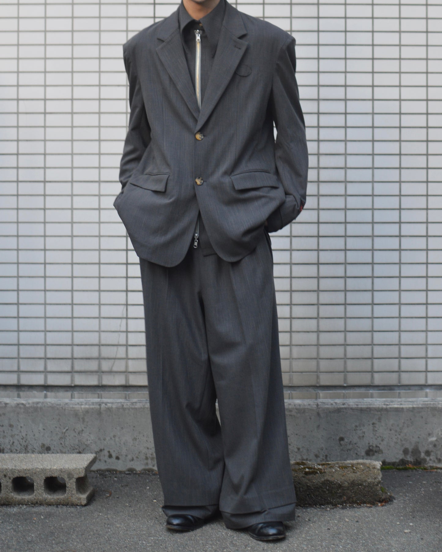 SYUMAN.Nu suit Jkt D.Gray