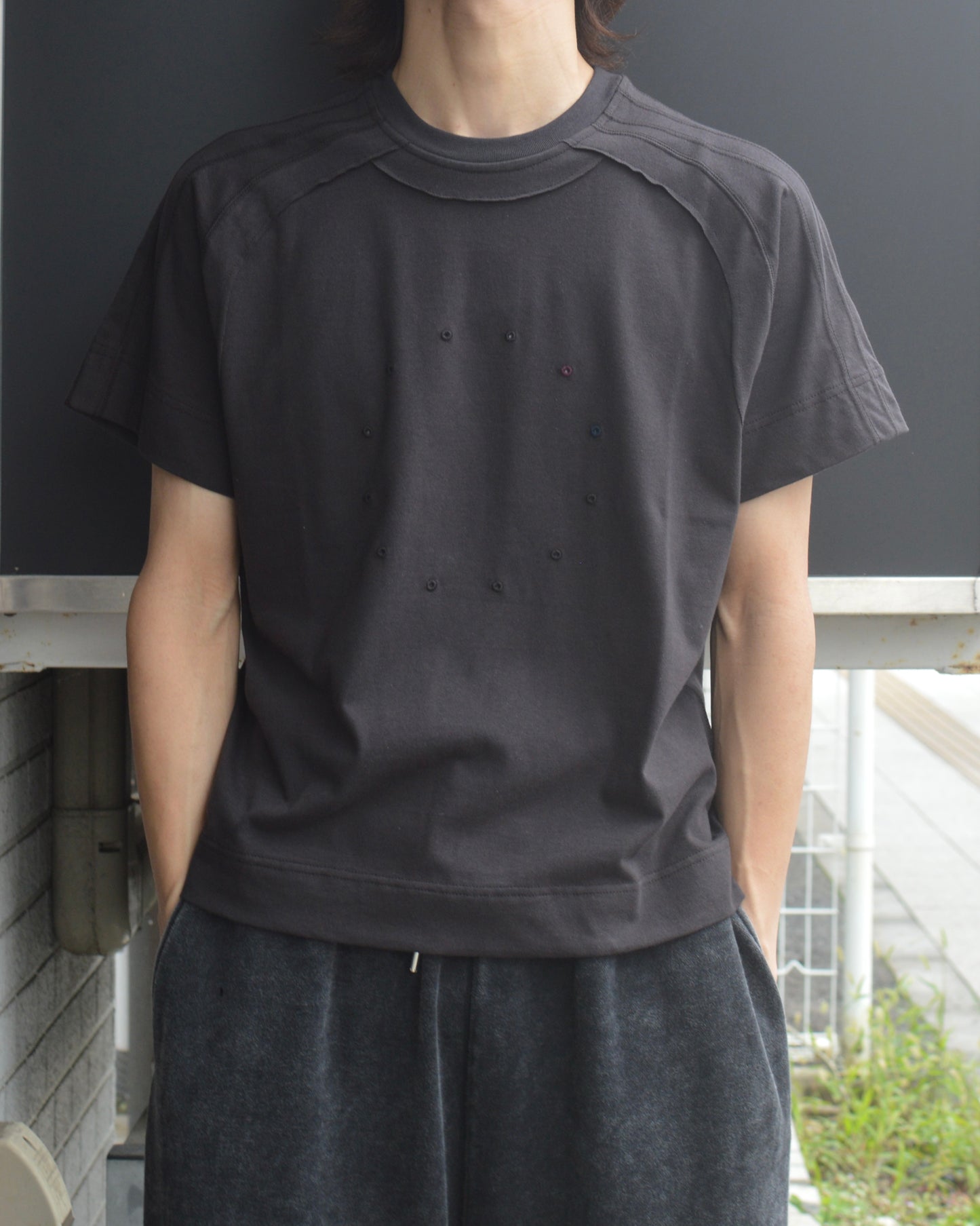JIAN YE 十二支 TEE charcoal