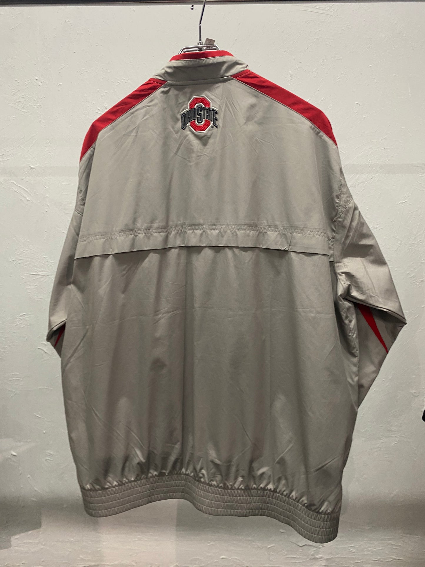 NIKE OHIO STATE half zip nylon pull over