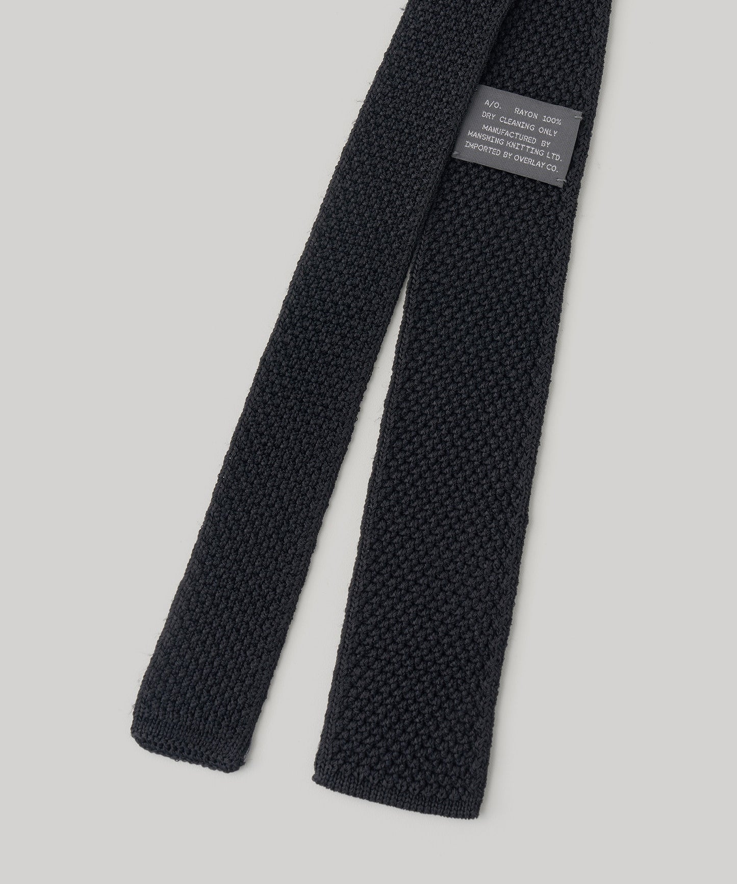 ANOTHER OFFICE  Tourist Knit Tie BLACK