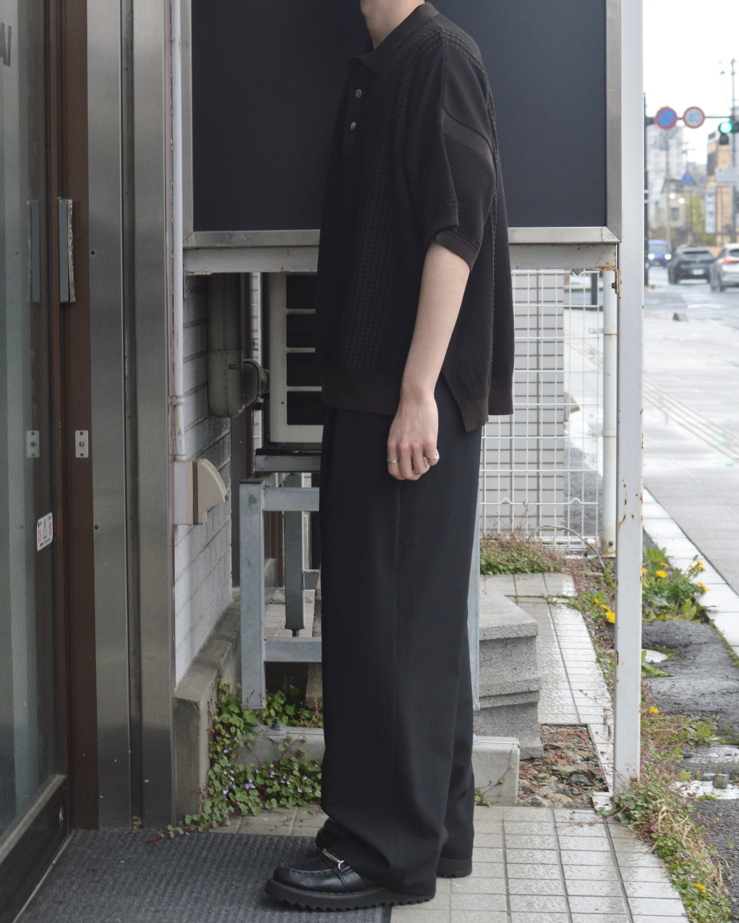 SAYATOMO 2-Tack Wide Slacks