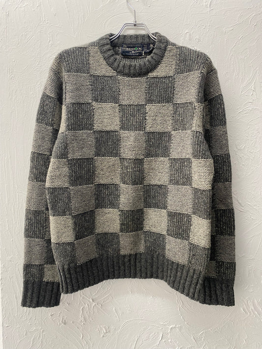 80s WOOD STOCK shetland wool knit