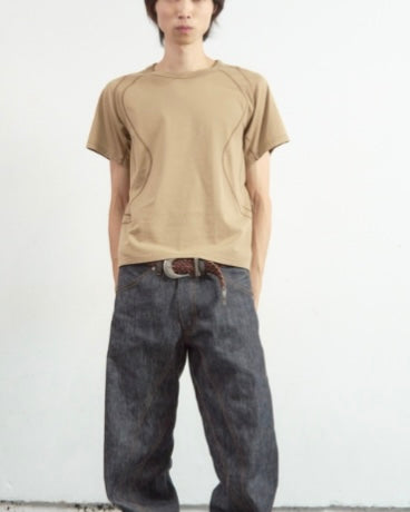 NVRFRGT PANELLED HALF SLEEVE T-SHIRT