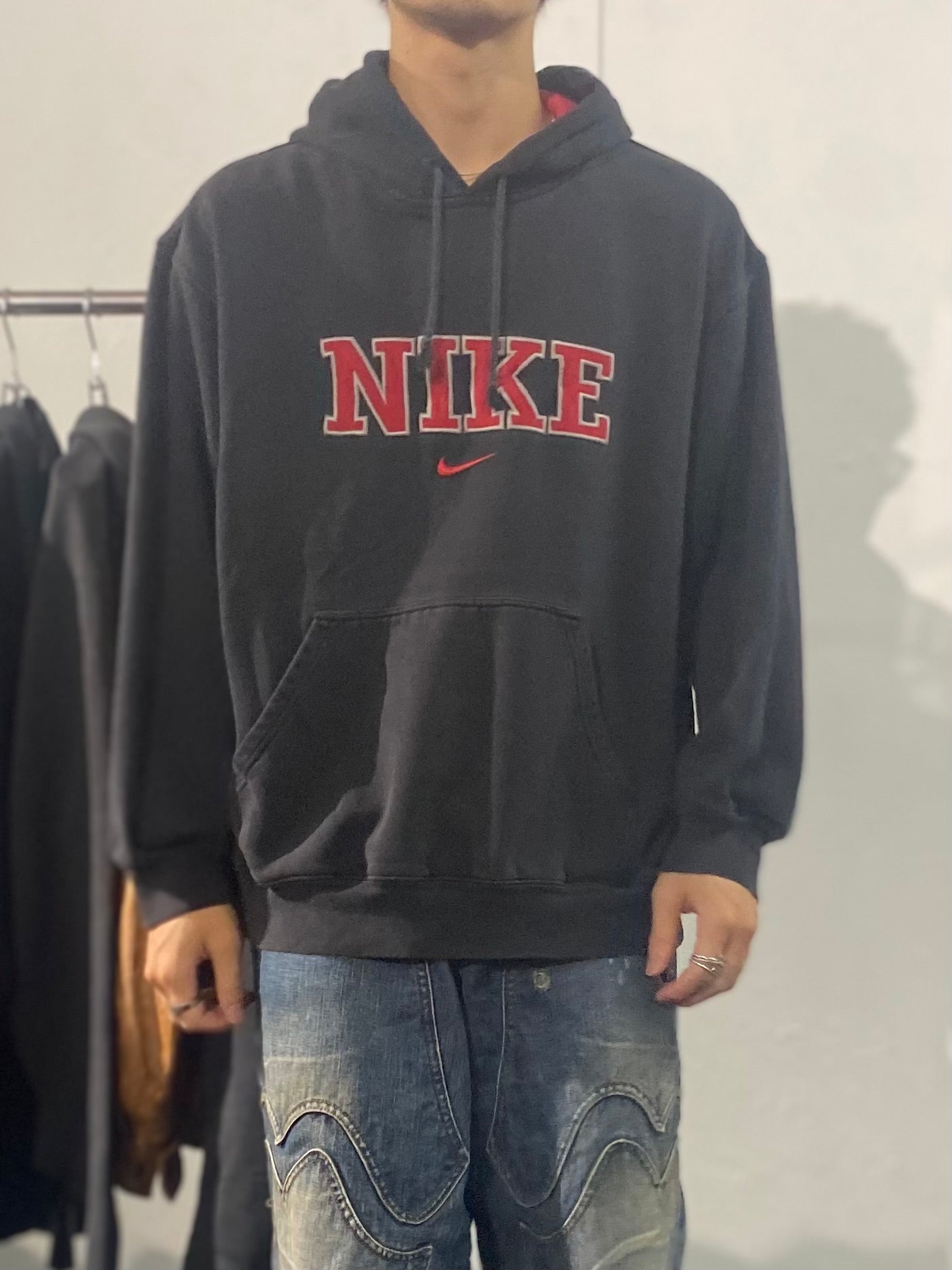 00s NIKE logo sweat hoodie