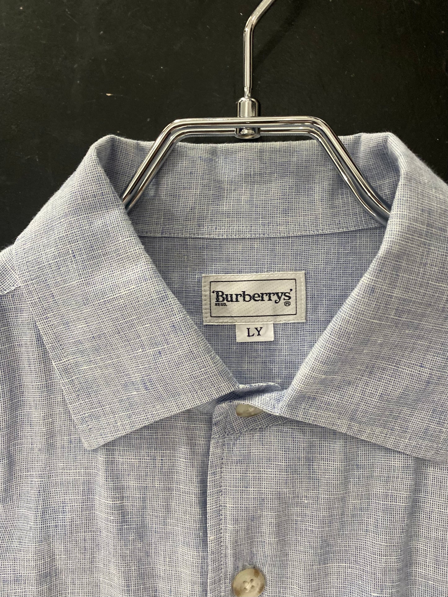 90s Burberrys cotton linen shirt