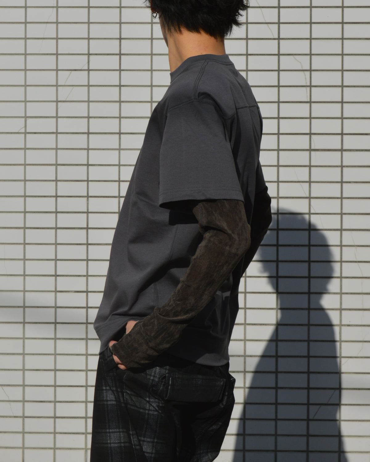 JIAN YE CIRCLE FANGSAI LAYERED TEE