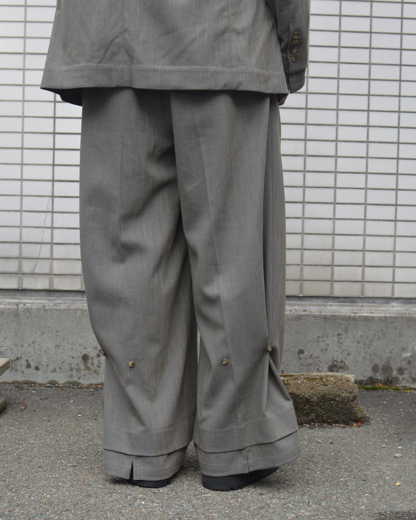 SYUMAN.Nu suit trousers Gray