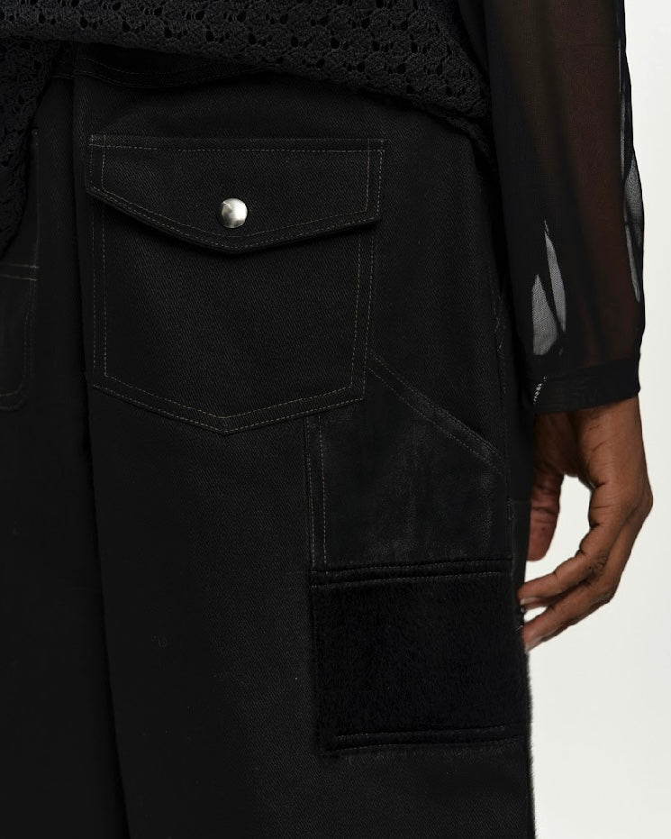 ADSB / FAUX PN FUR SHORTS BLACK