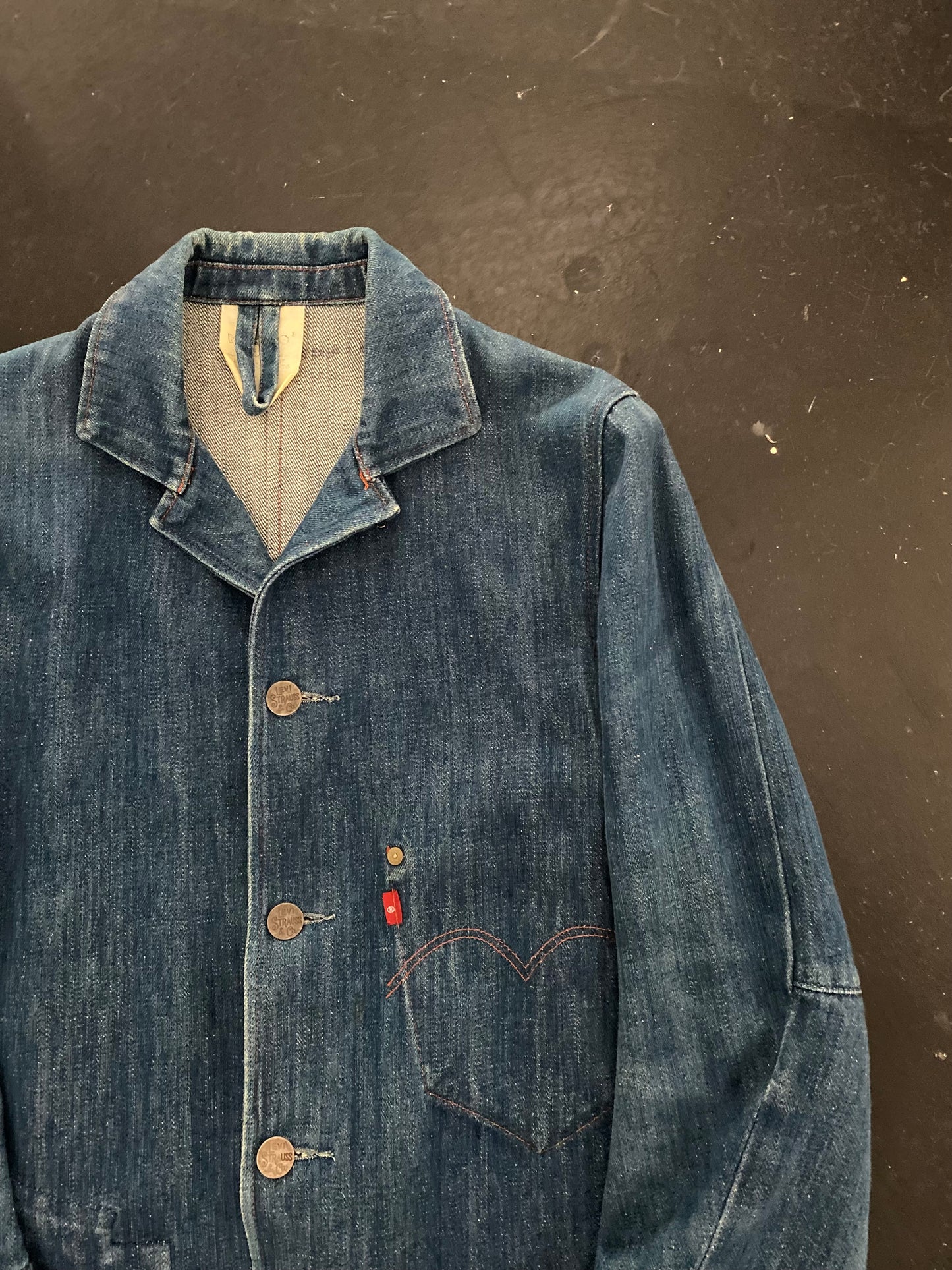 00s Levi's Red 1st denim tailored jacket