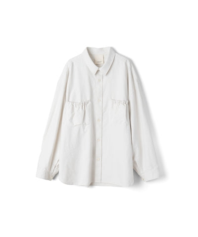 refomed WRIST PATCH WIDE SHIRT" OX" IVORY