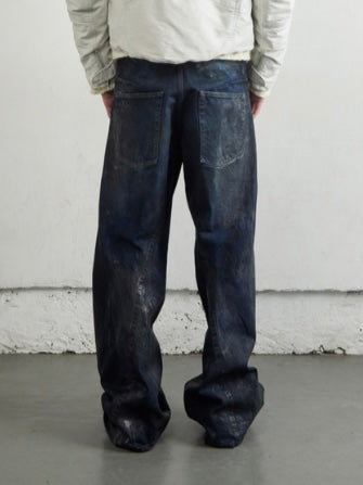 NVRFRGT 3D TWISTED WIDE LEG JEANS
