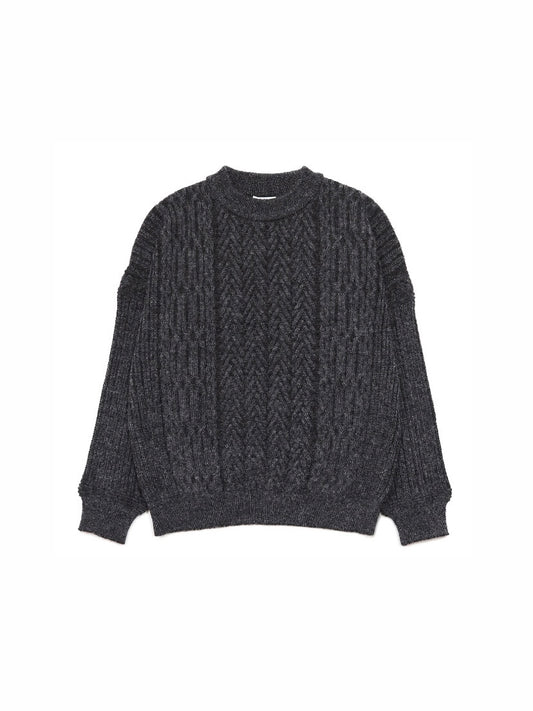 YASHIKI Sekkei mohair knit BLACK