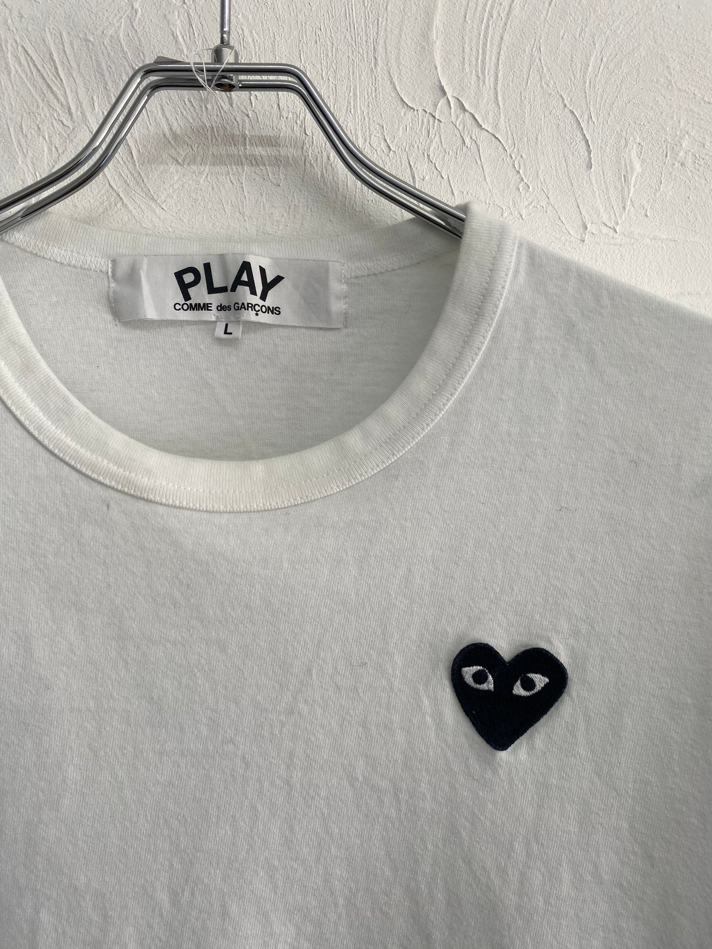 PLAY COMME des GARCONS BLACK HEART WAPPEN LS TEE