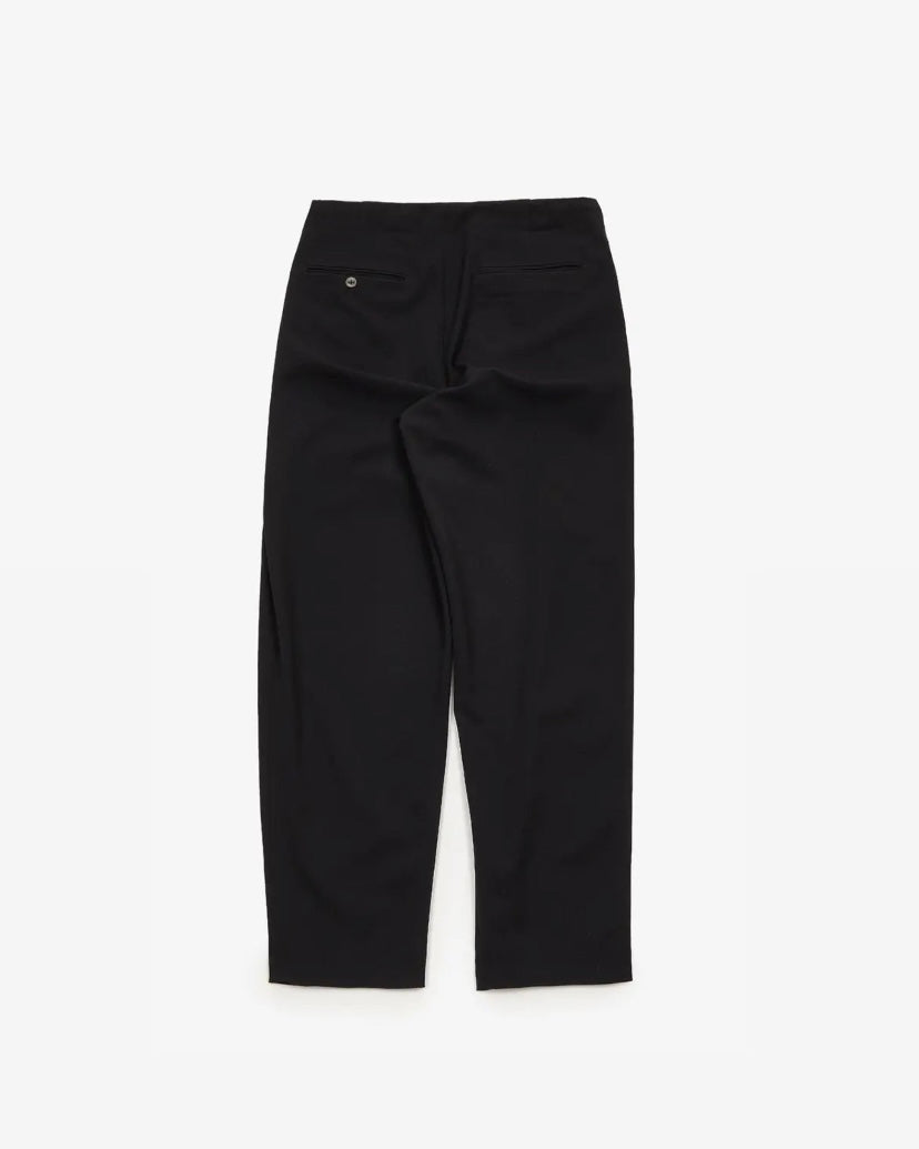meagratia Fine count woolish twill 4 tuck trousers