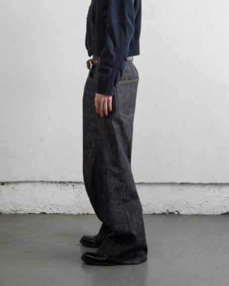 NVRFRGT 3D TWISTED WIDE LEG JEANS