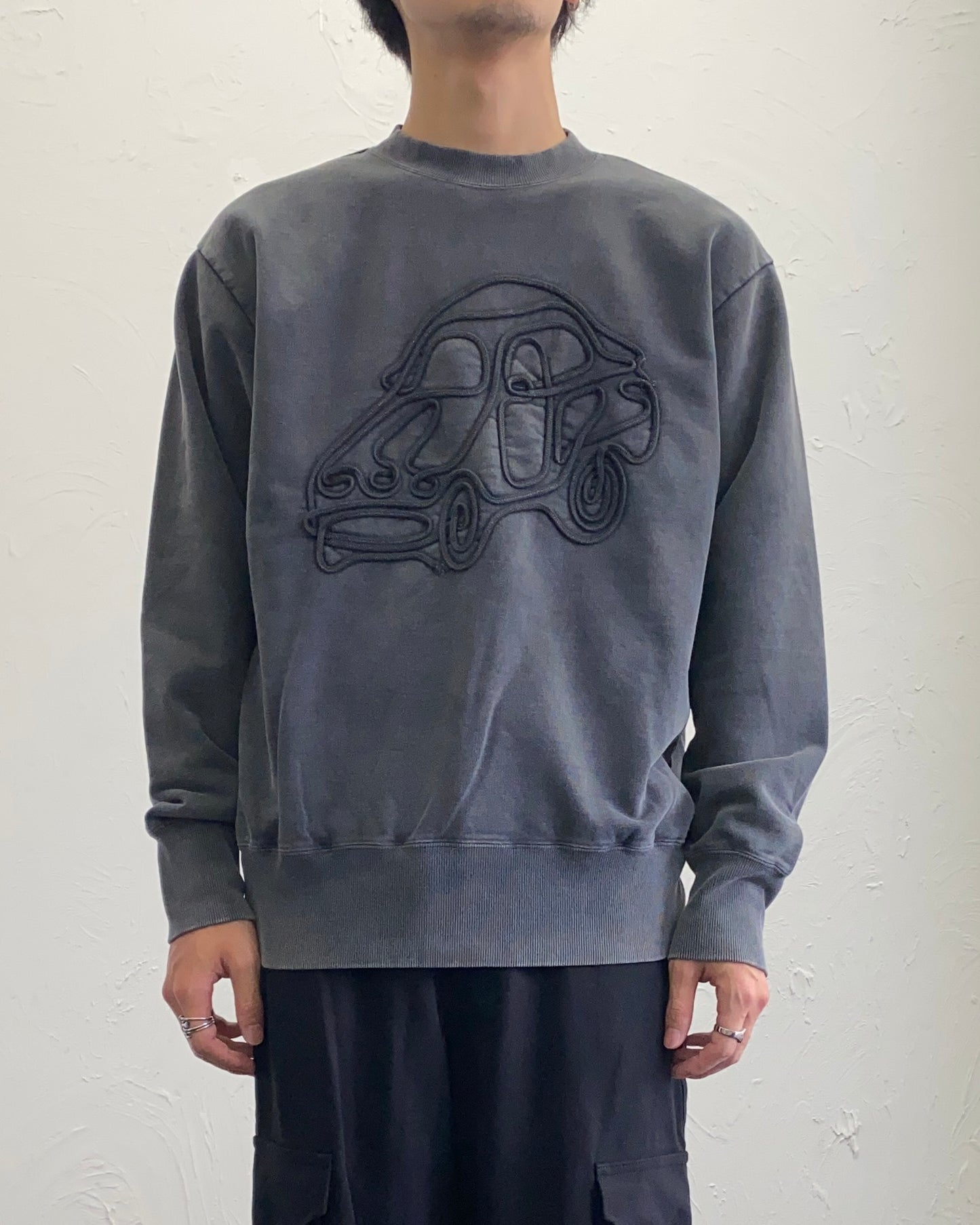 fluss / old car sweat shirts (grey)