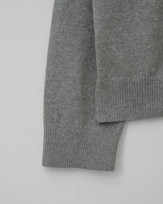 ANOTHER OFFICE Hidden Button Collar Cardigan