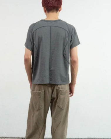 NVRFRGT PANELLED HALF SLEEVE T-SHIRT