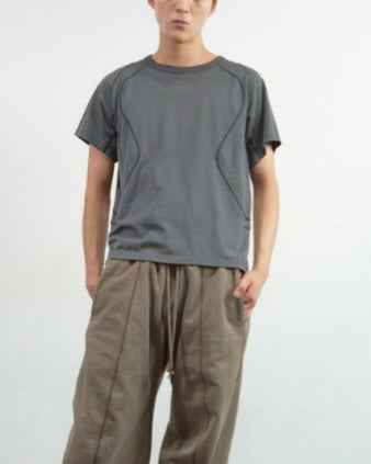 NVRFRGT PANELLED HALF SLEEVE T-SHIRT
