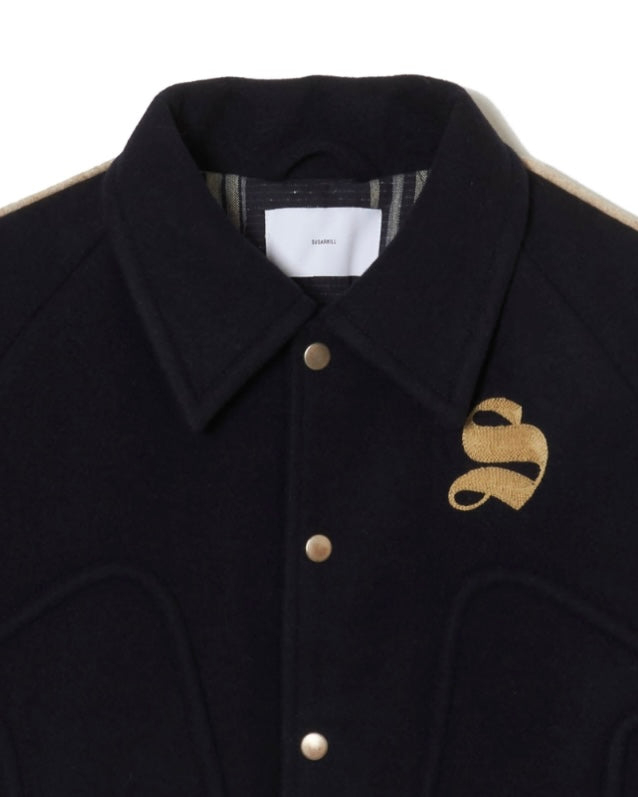 WOOL MELTON STADIUM JACKET