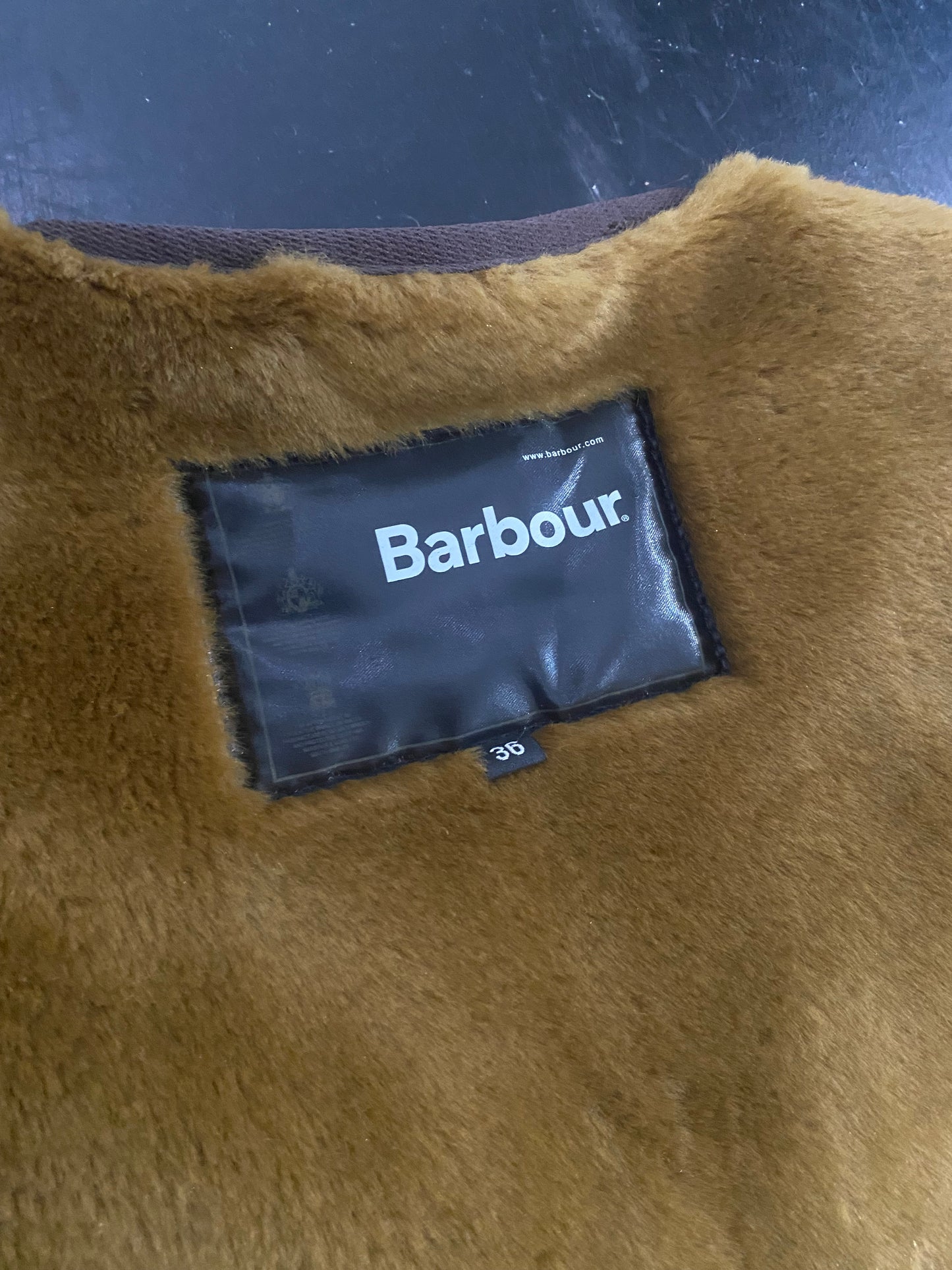 Barbour reversible fur vest