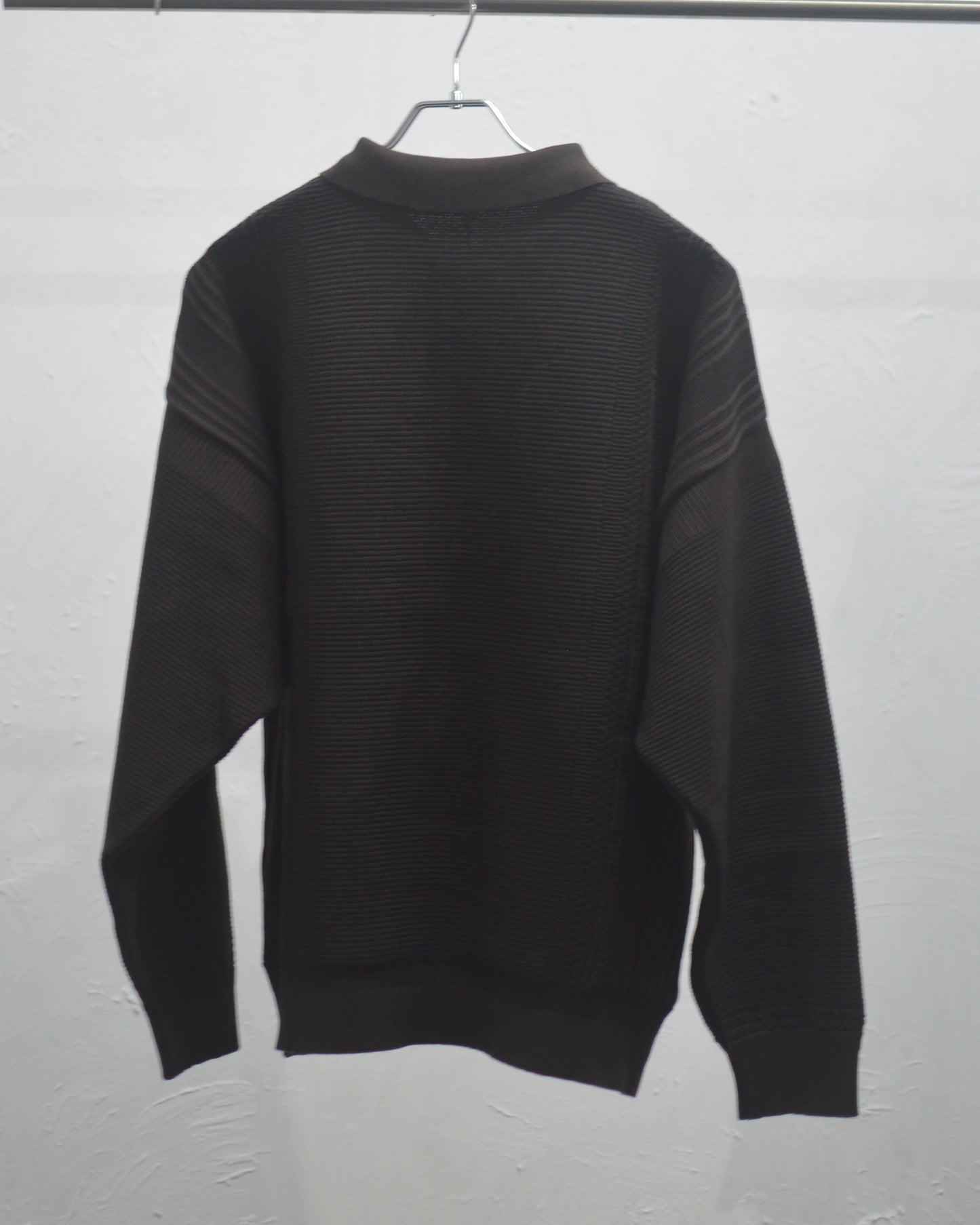 YASHIKI Akisame Knit Polo BROWN
